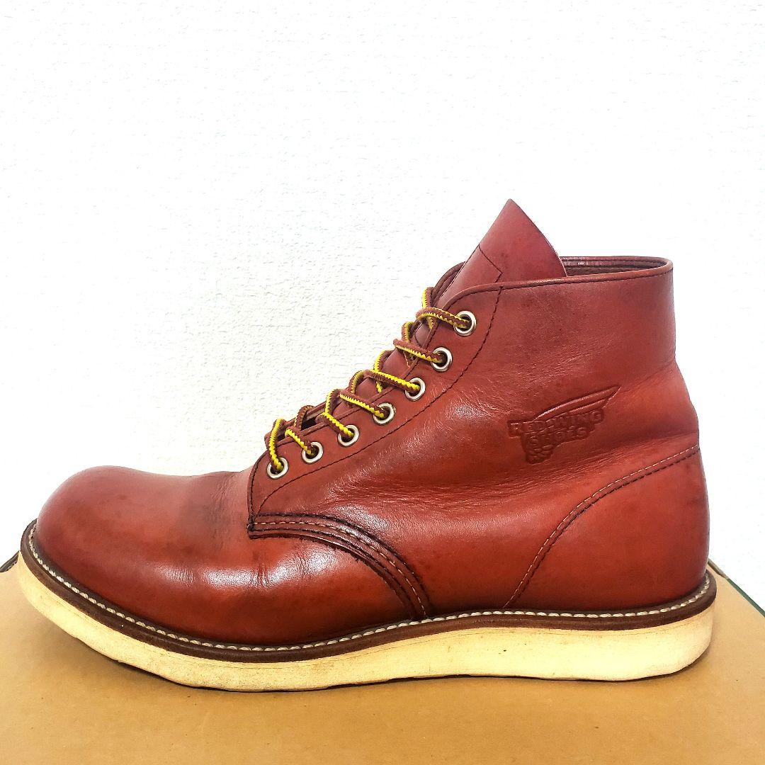 RED WING 8166 サイド羽刻印 8.5D 10年製 赤茶 プレーントゥ