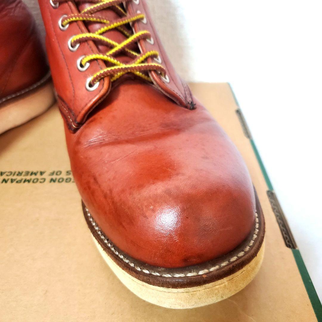 RED WING 8166 サイド羽刻印 8.5D 10年製 赤茶 プレーントゥ