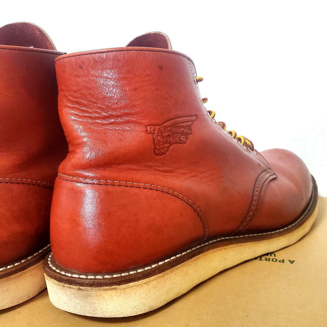 RED WING 8166 サイド羽刻印 8.5D 10年製 赤茶 プレーントゥ