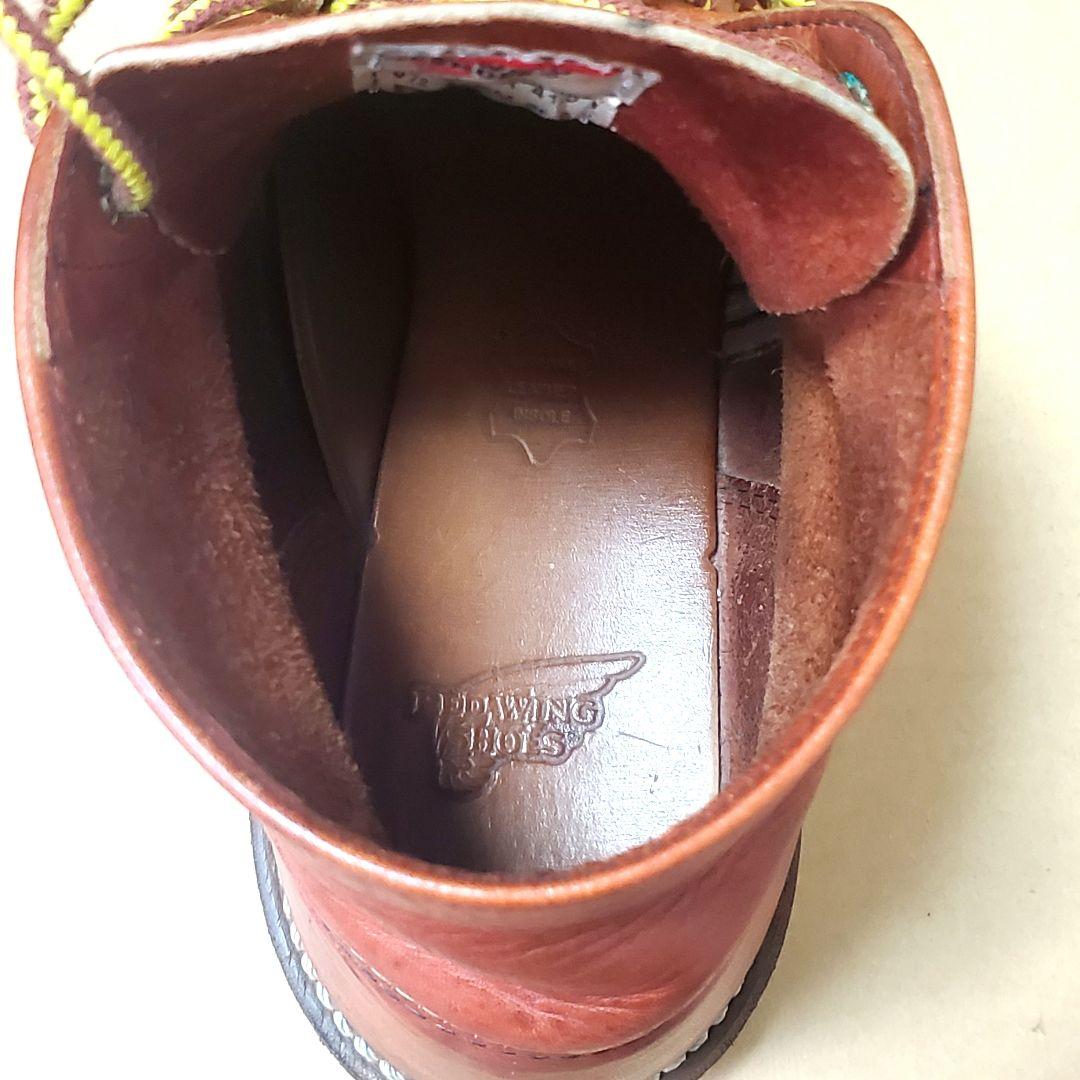 RED WING 8166 サイド羽刻印 8.5D 10年製 赤茶 プレーントゥ