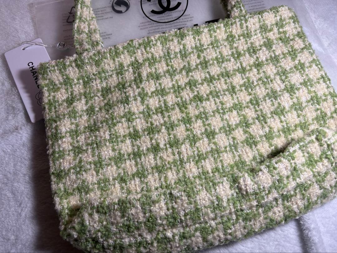 シャネル　ツイードバッグ　シフォン　パール ノベルティ