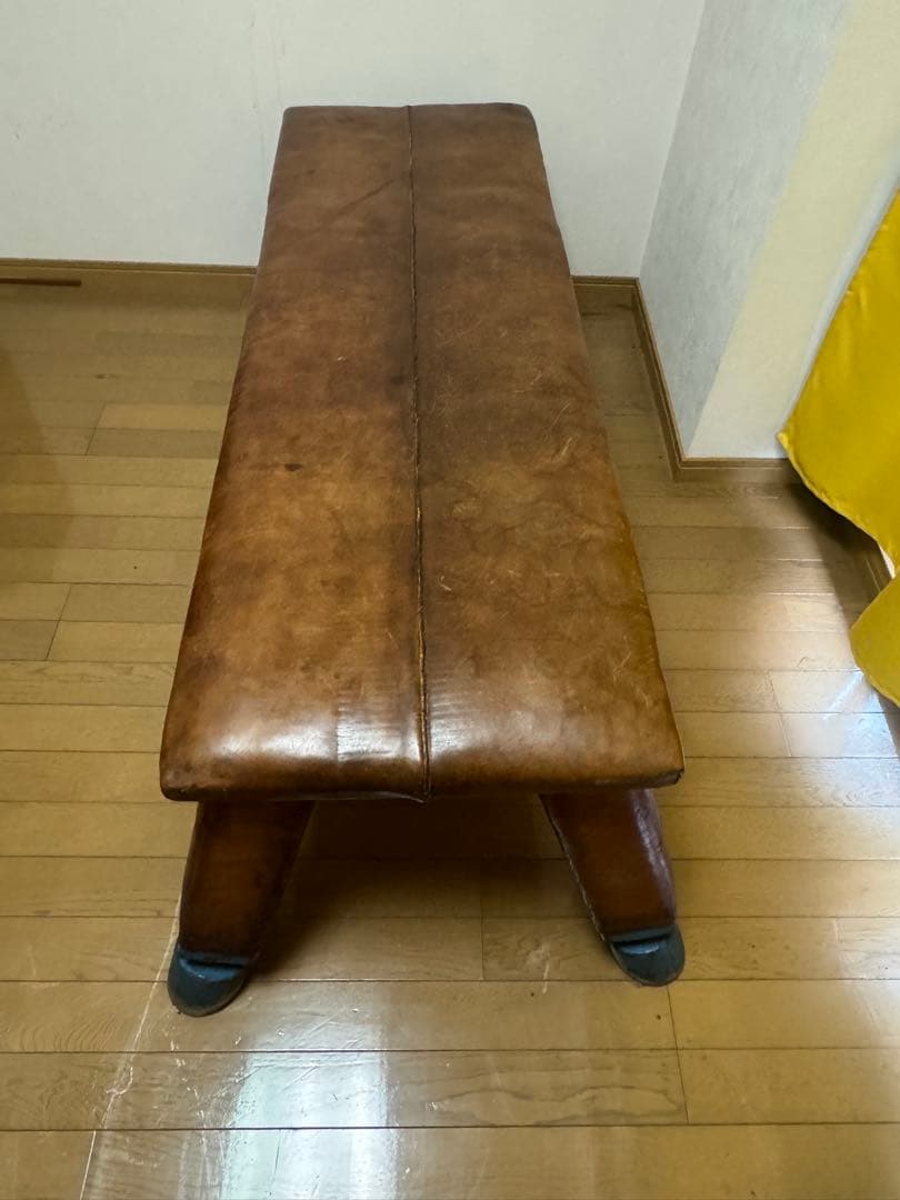 レザー フラットベンチ 高さ調整可能