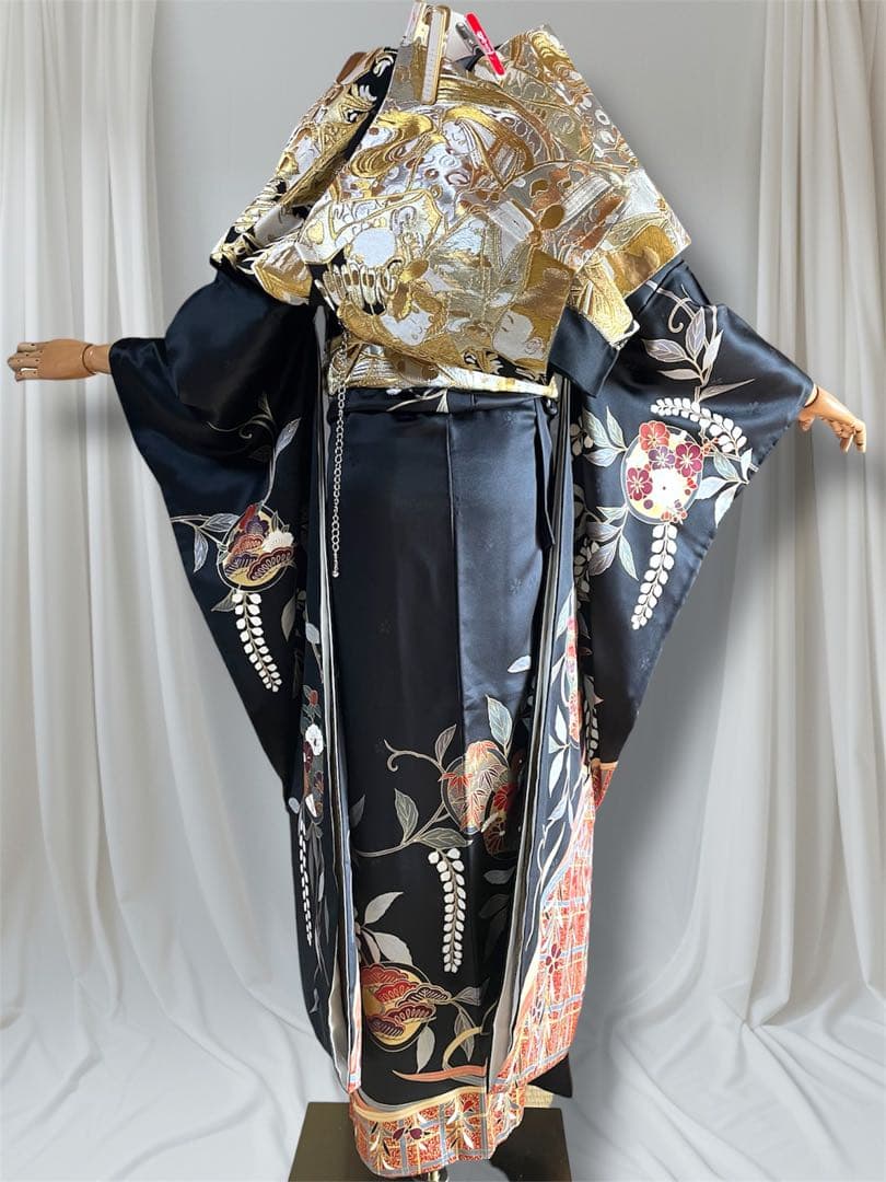 ゆーみん  上代100万円 手描き友禅ファーショール付き 振袖 フルセット