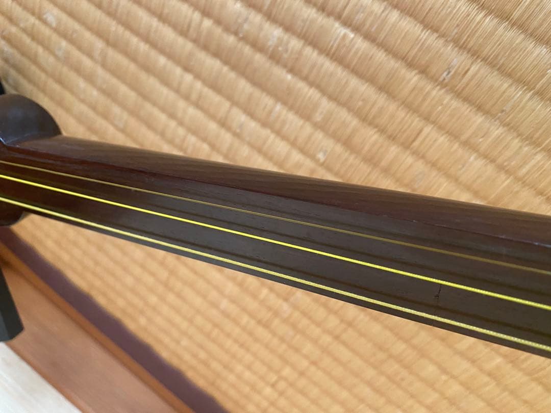 三味線 本体 表皮破れあり