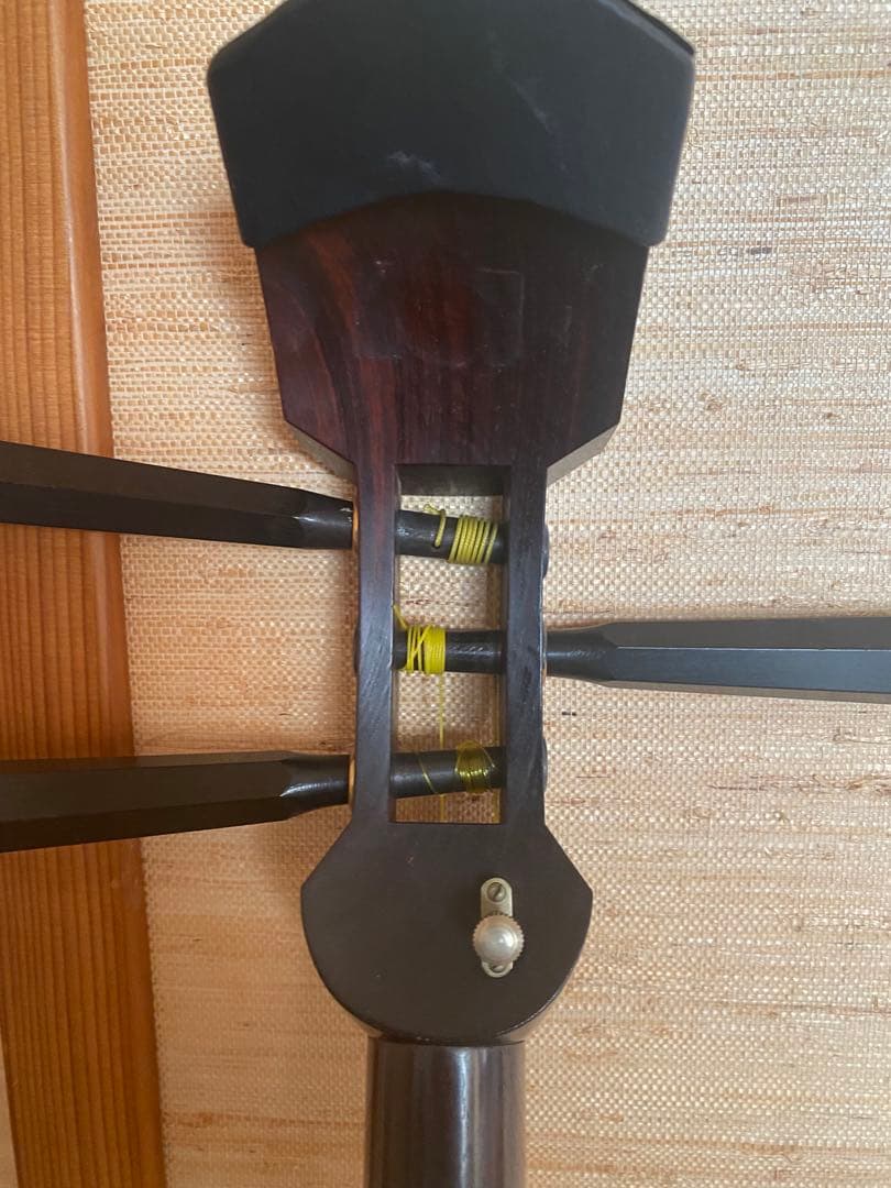 三味線 本体 表皮破れあり