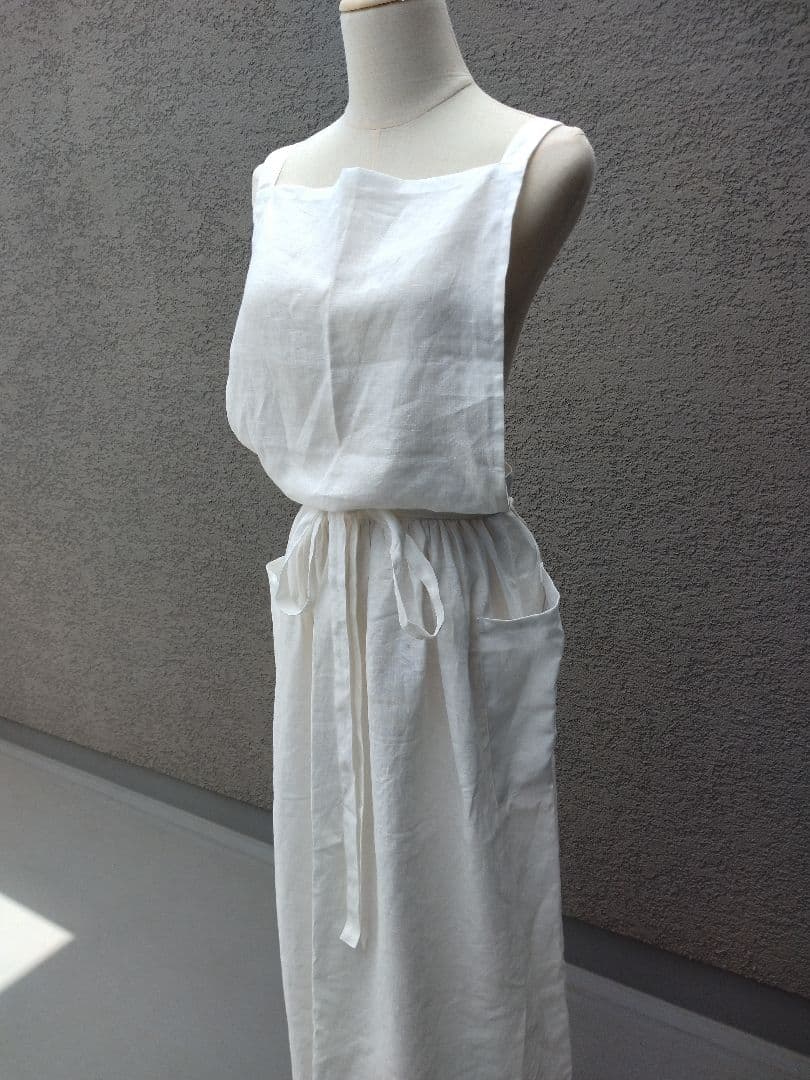 リネンエプロンドレス