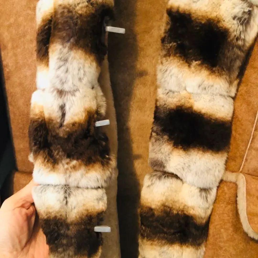 ☆デュアル ヴュー(DUAL VIEW)贅沢な総毛皮コート　サイズ40