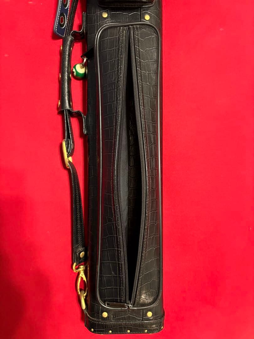 ビリヤード　キューケース MEZZ 3×5クロコダイル風 黒