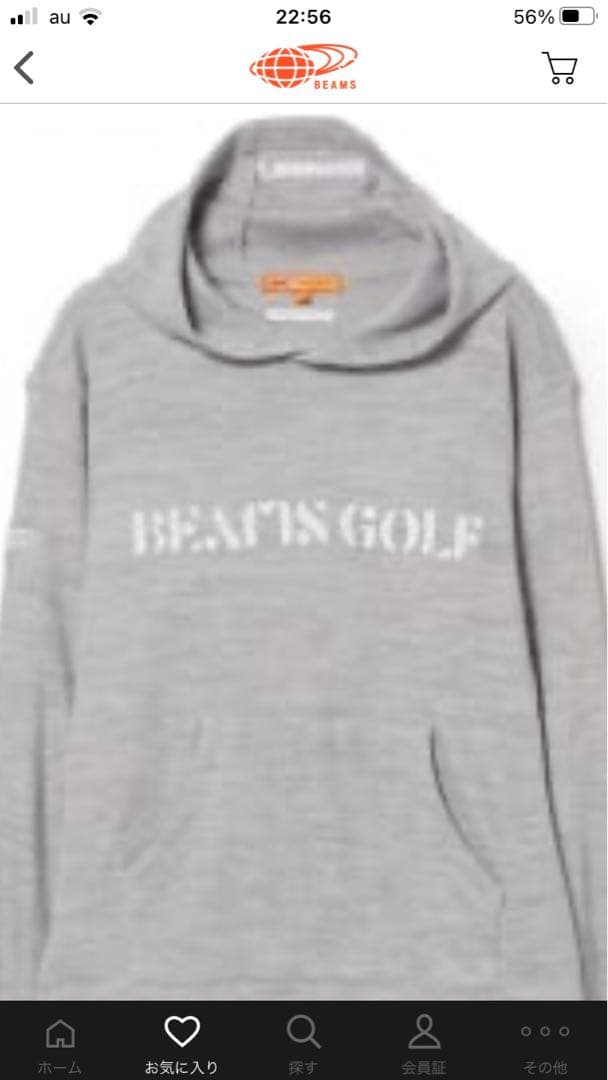 BEAMS GOLF ニットライクフーディー