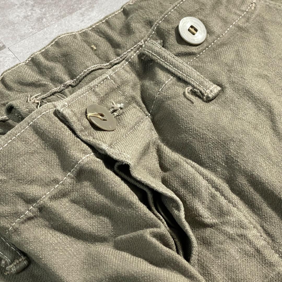 40-50s スウェーデン軍 コットン ミリタリー ベイカーパンツ M39
