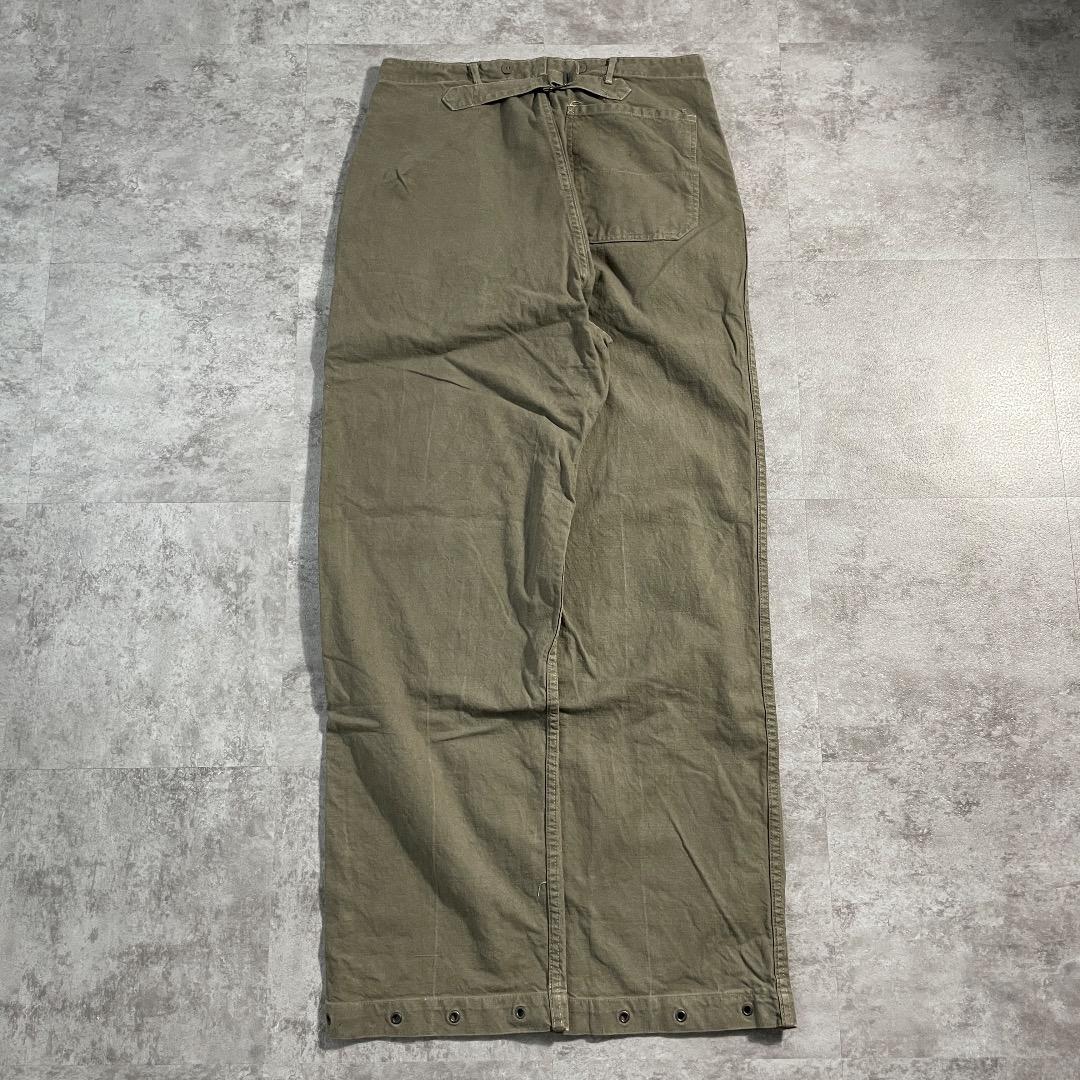 40-50s スウェーデン軍 コットン ミリタリー ベイカーパンツ M39