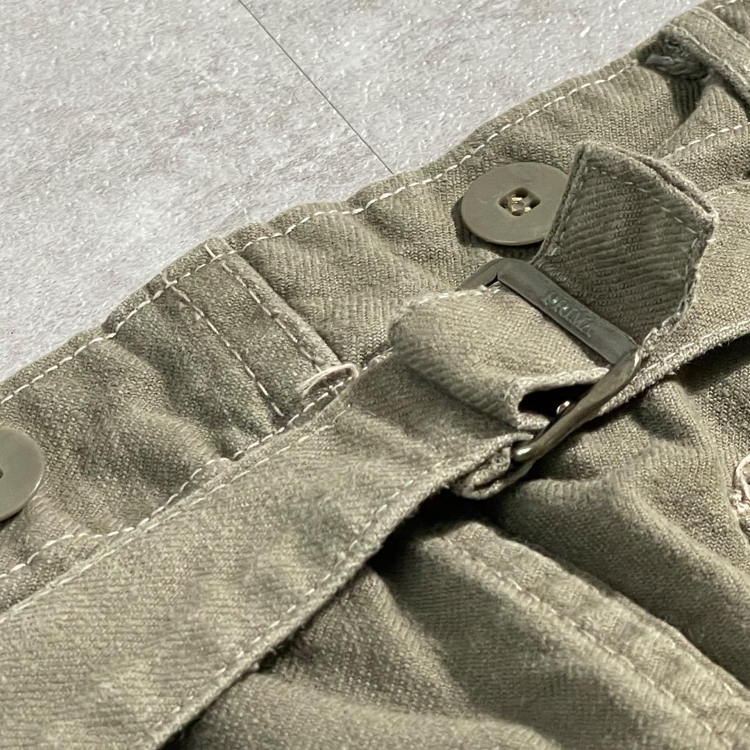 40-50s スウェーデン軍 コットン ミリタリー ベイカーパンツ M39