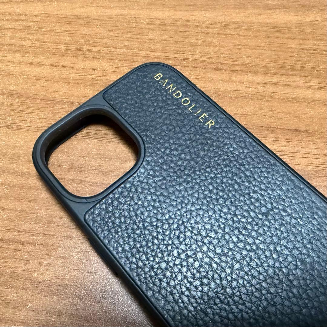BANDOLIER ブラックショルダーケースiPhone15スマホケース