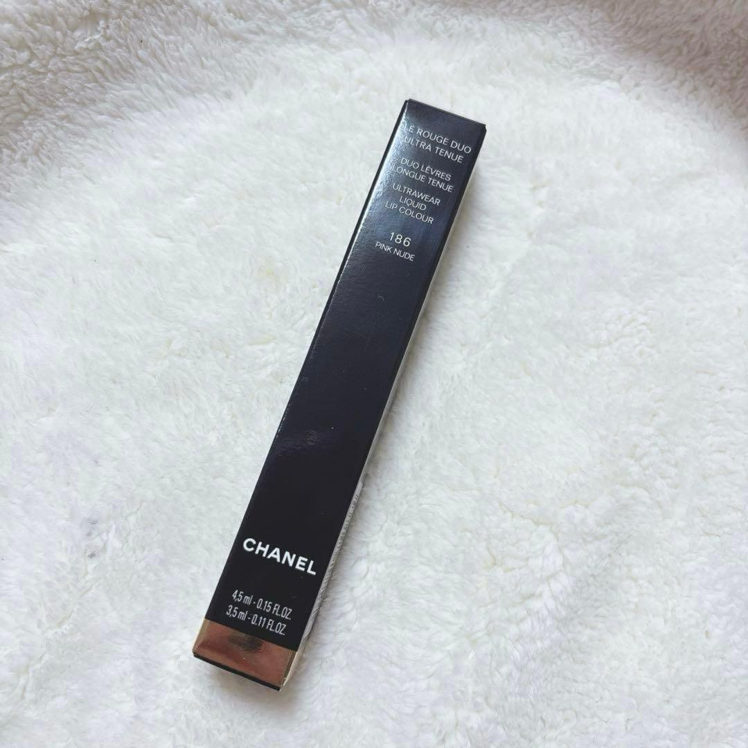 新品♡シャネル ル ルージュ デュオ ウルトラ トゥニュ 186 ピンクヌード