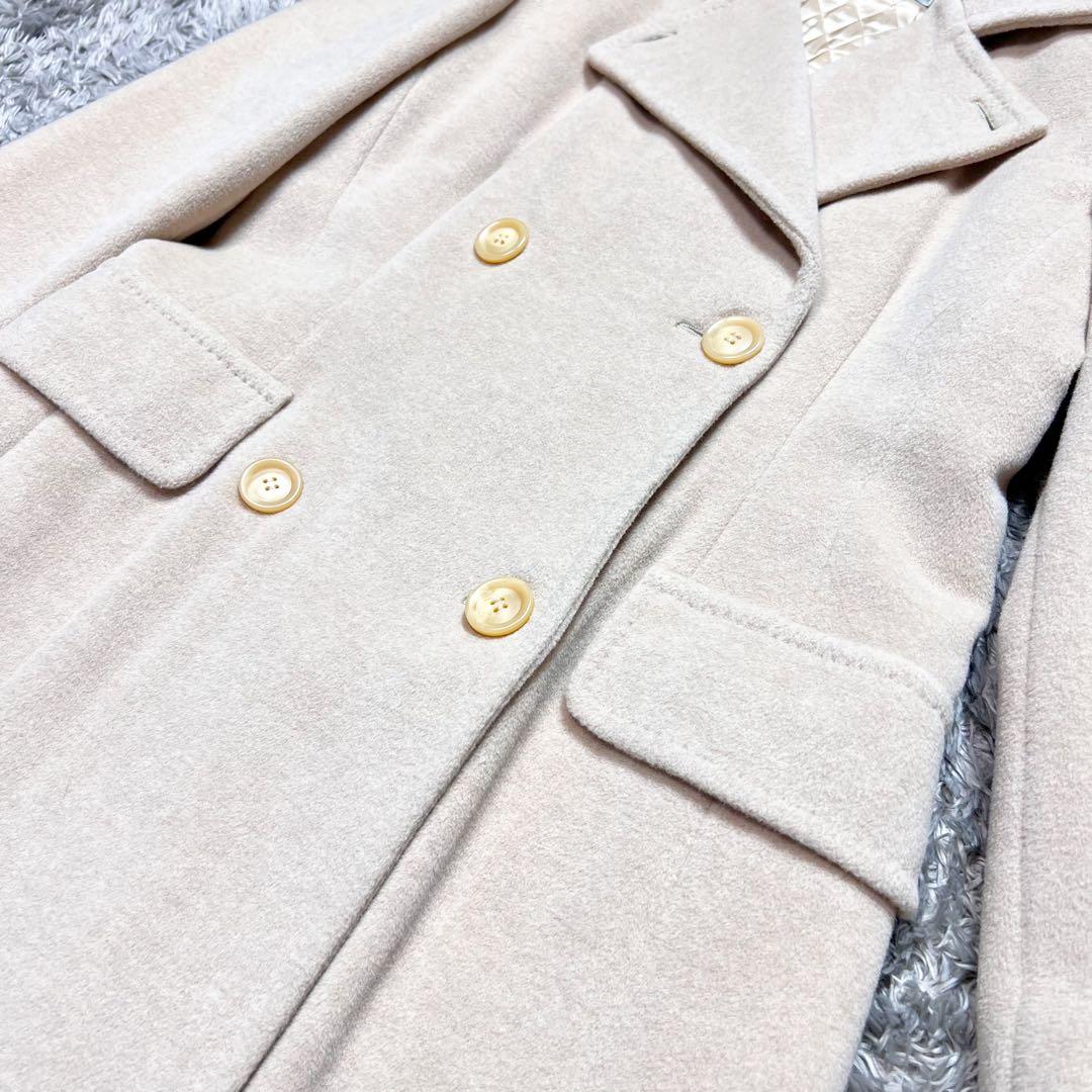 MaxMara SPORT MAX カシミヤ アンゴラ チェスターコート L相当