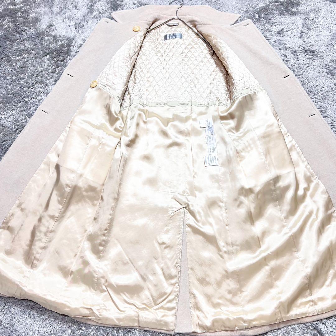 MaxMara SPORT MAX カシミヤ アンゴラ チェスターコート L相当