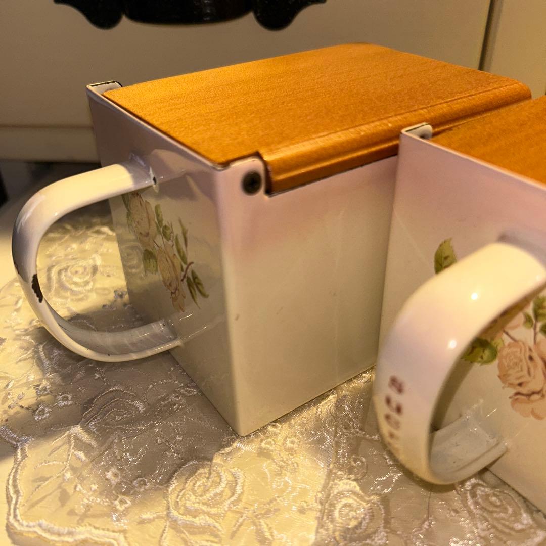 イマン　取っ手付きキャニスター2個セット