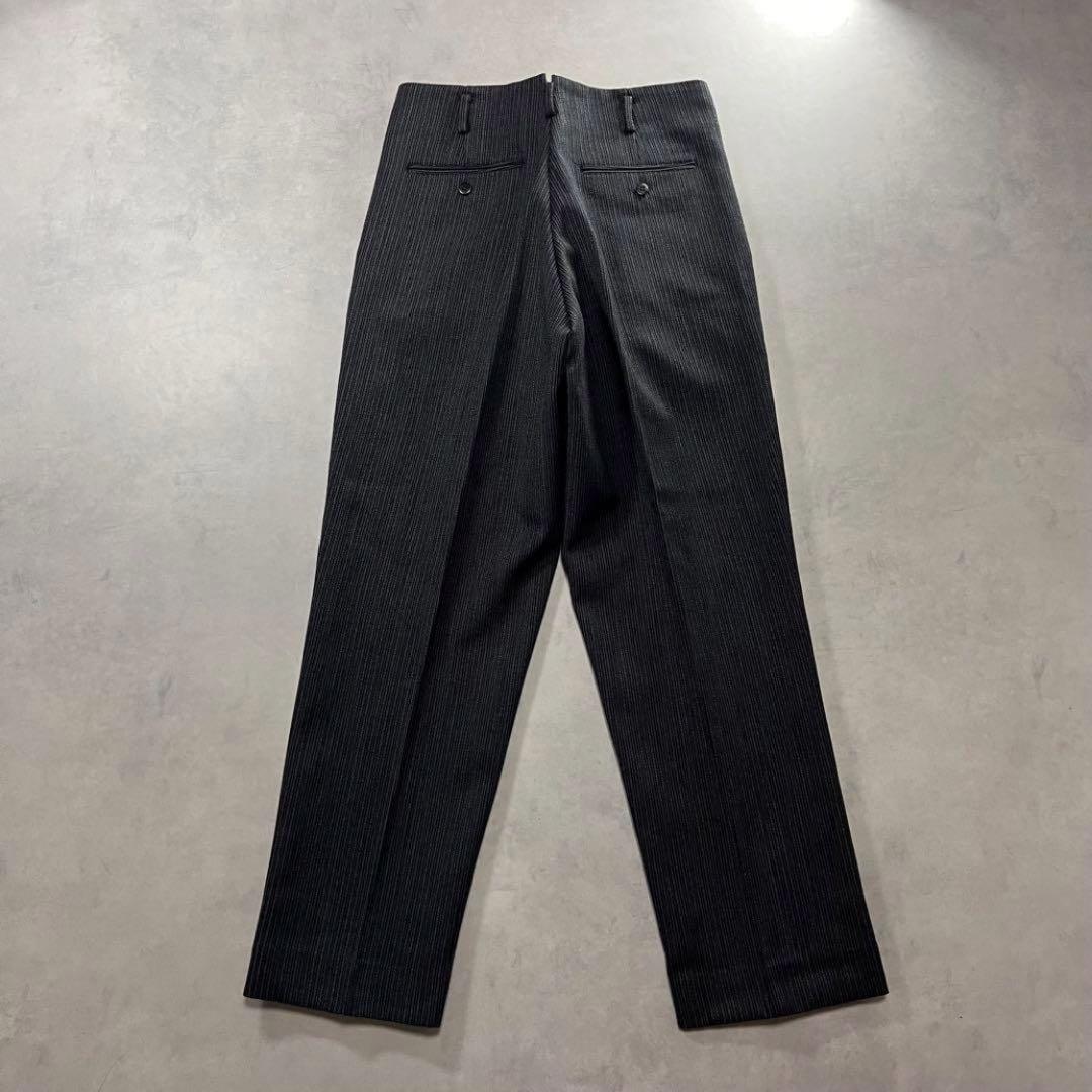 ◎50s ウール ストライプ ツータック スラックス ジャパンヴィンテージ②