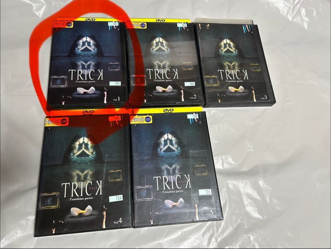 トリック　DVD まとめ売り　レンタル落ち等