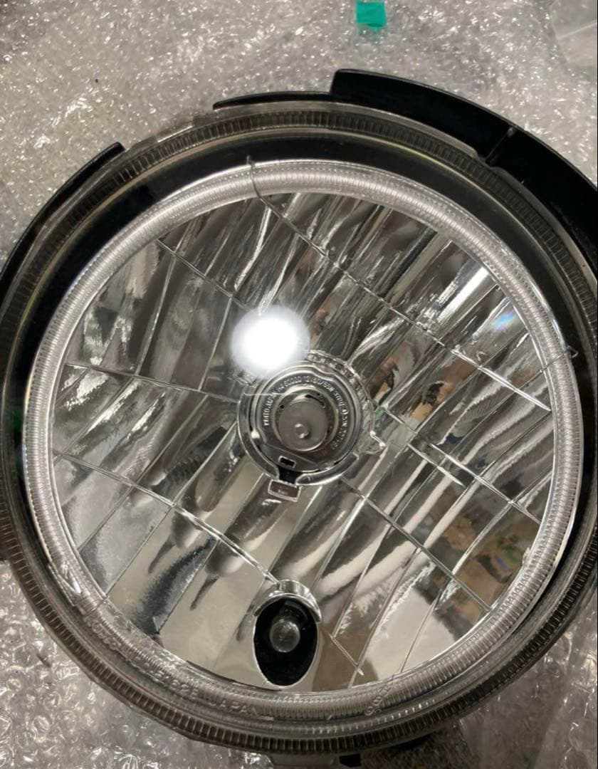 ミラジーノ　L700S 加工ヘッドライト　イカリングヘッドライト