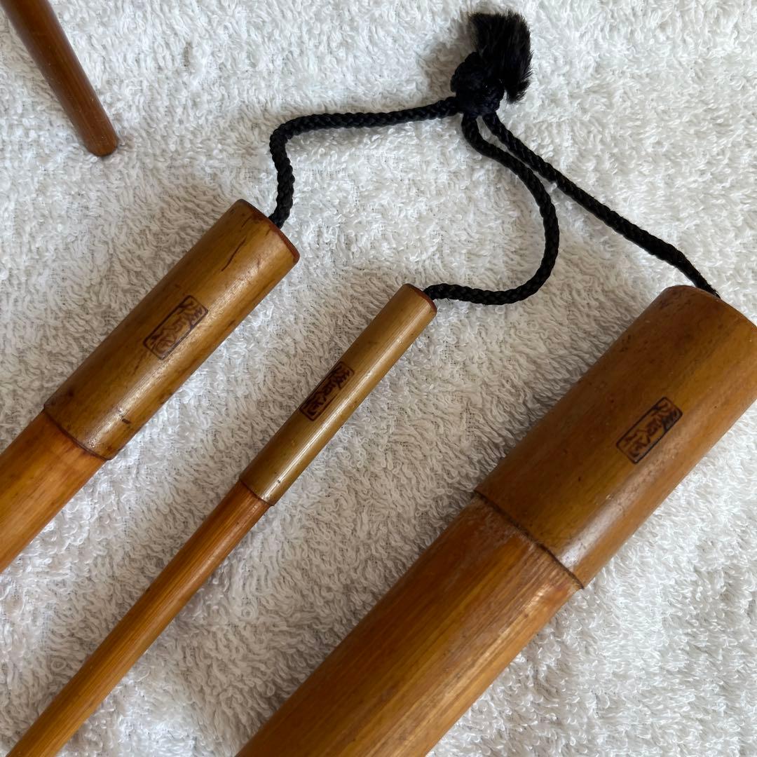 石鯛和竿　俊貞作　総巻総塗り竹竿　石鯛竿　美品