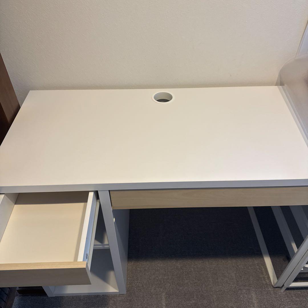 美品　IKEA ミッケ　デスク　学習机　学習椅子　イケア　勉強机
