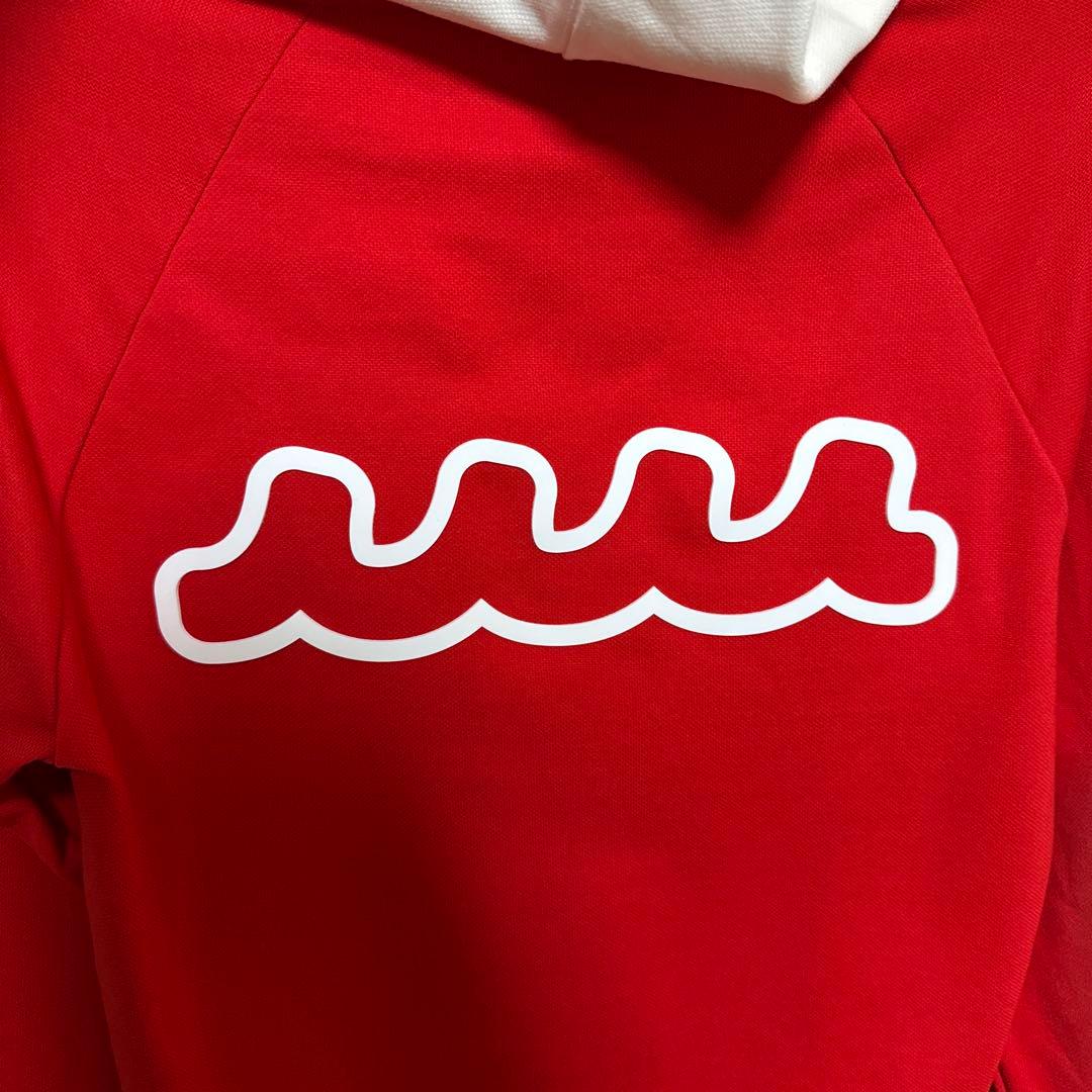 MUTA MARINE フード付きセーター 赤