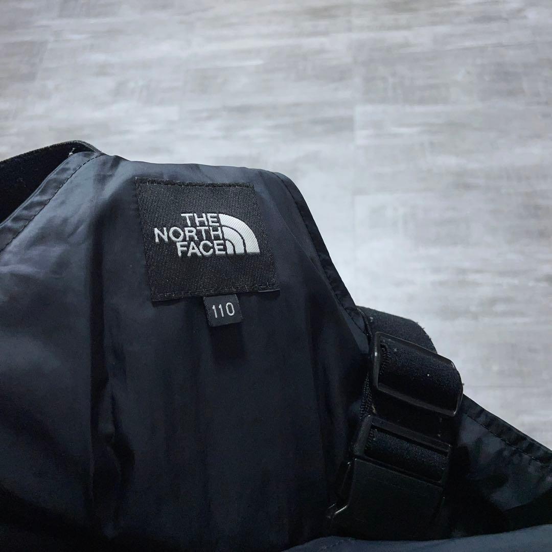 ノースフェイス スキーウェア 110 黒 ビブパンツ スキーウェア スノーボード