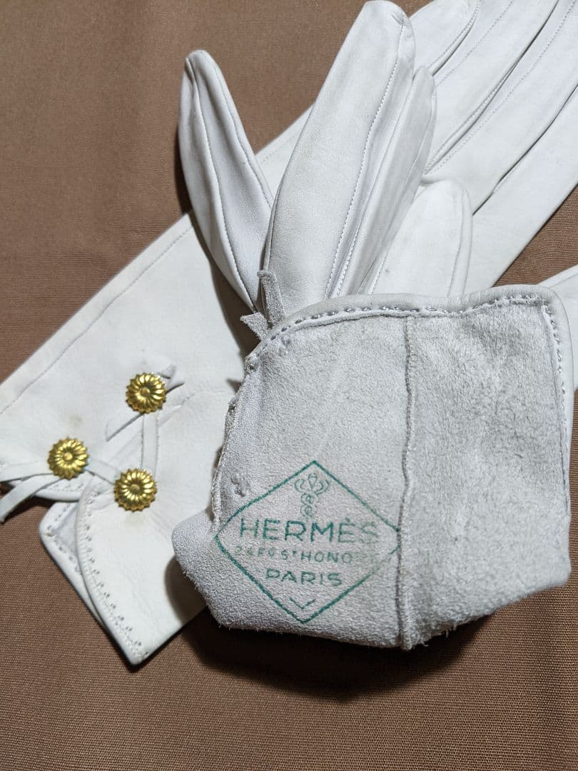 オールドエルメス手袋　ビンテージ