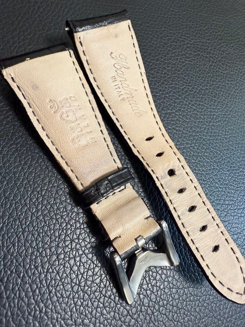 新品同様 GaGa MILANO　48MM　　レザー　ストラップ　替えベルト