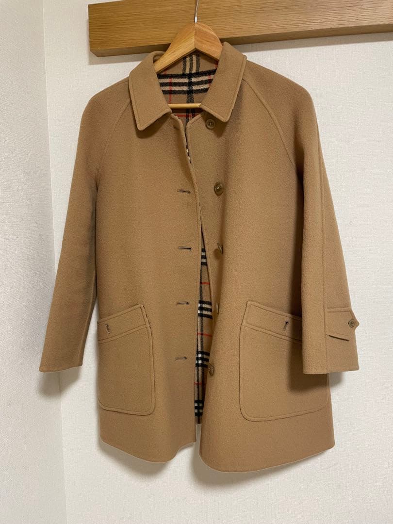 Burberryベージュ チェック柄裏地 コート