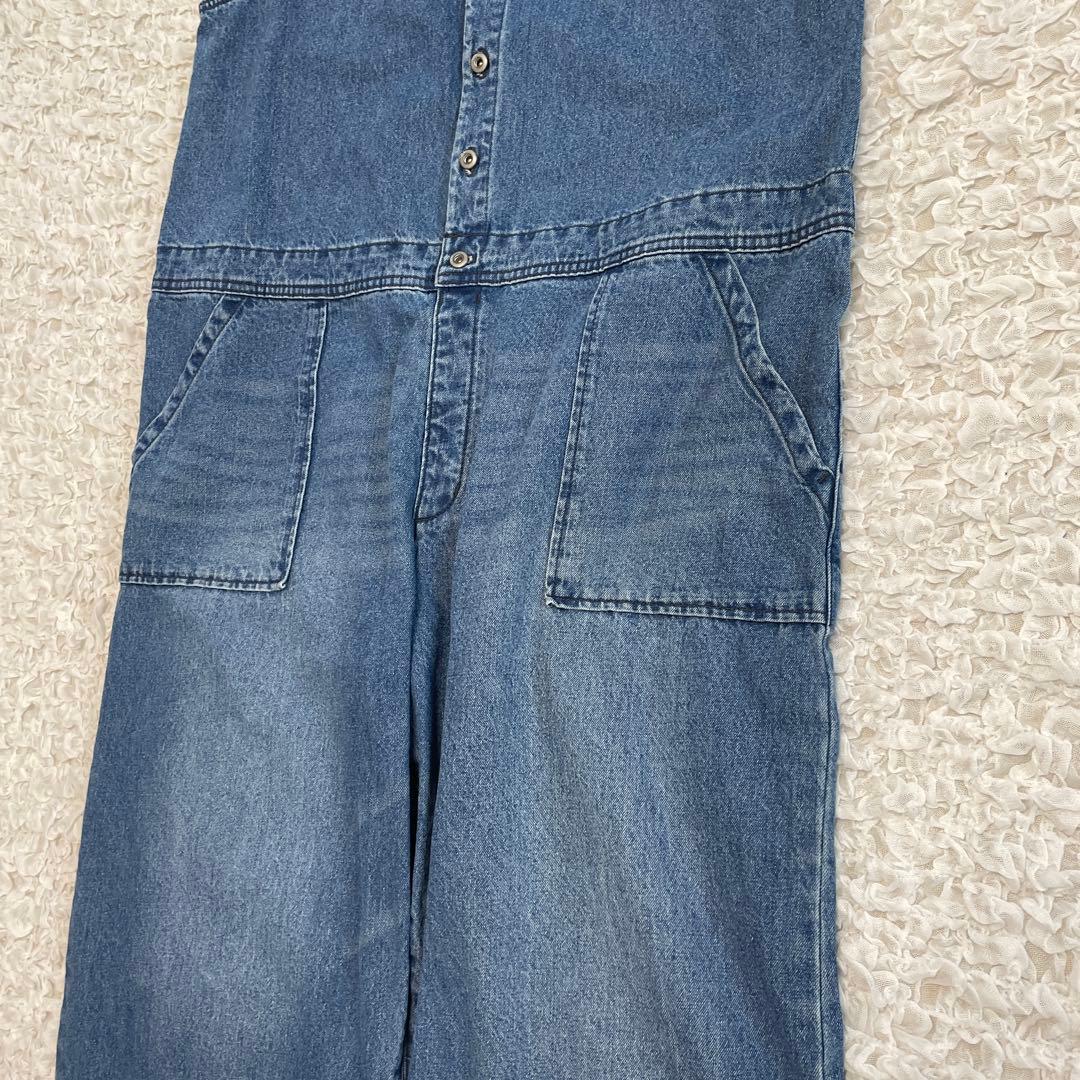 soulberry ソウルベリー　店長のデニムなサロペット　オールインワン　M