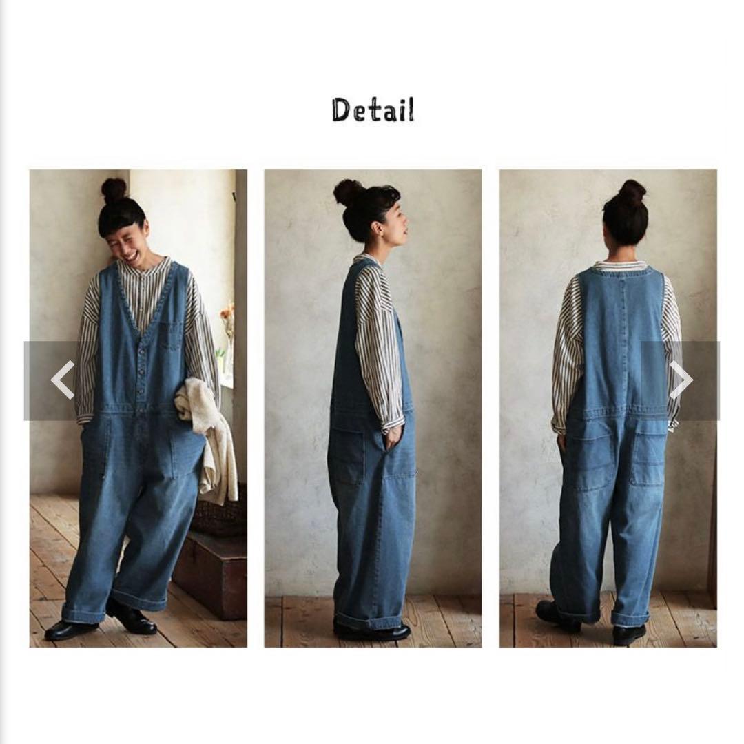 soulberry ソウルベリー　店長のデニムなサロペット　オールインワン　M