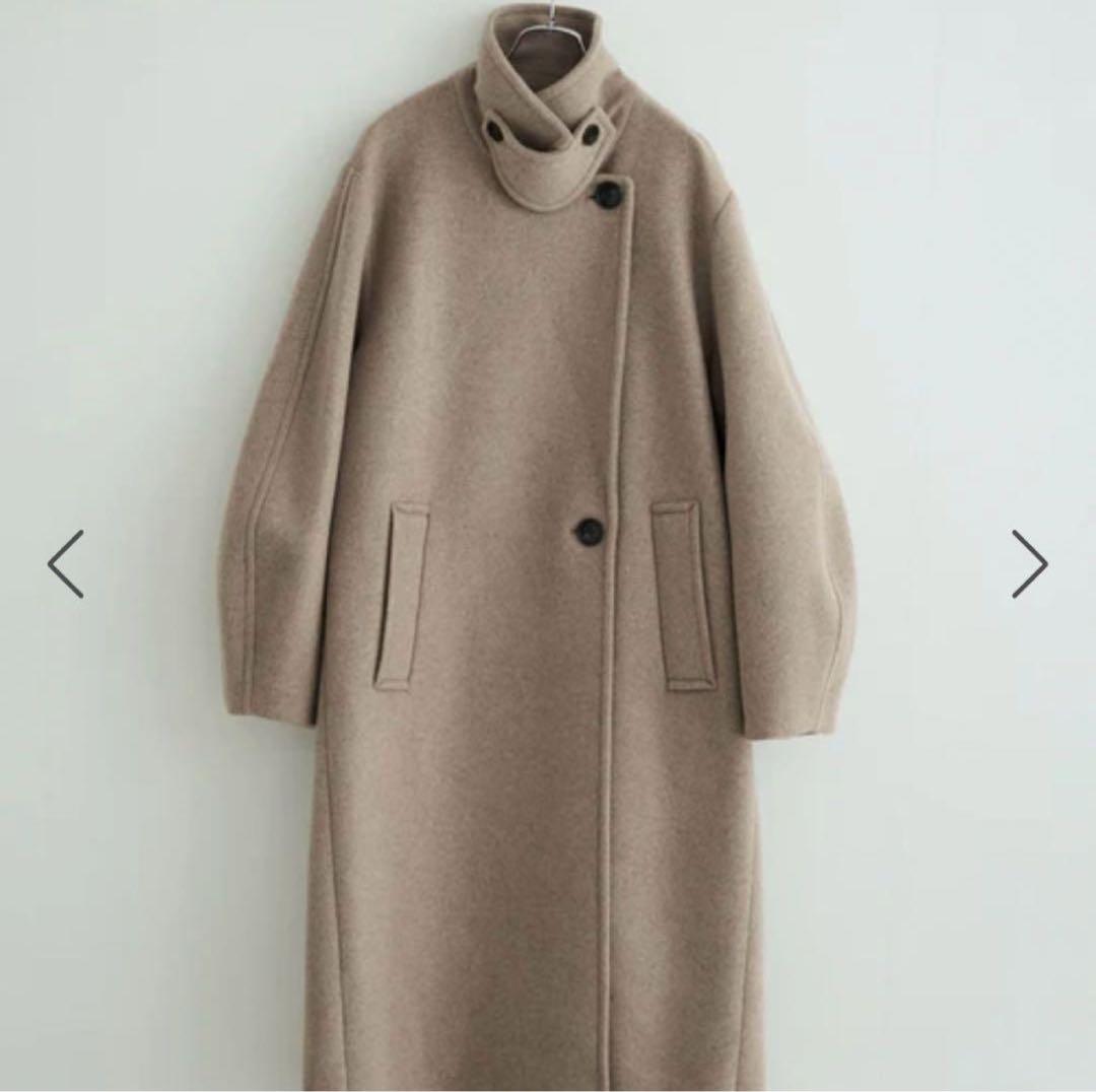 極美品✨アダムエロペ 24AW ウールボンディングロングコート