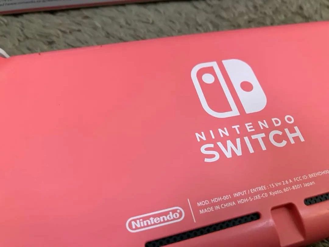 Nintendo Switch Lite ピンク 本体 コーラル 充電器付き