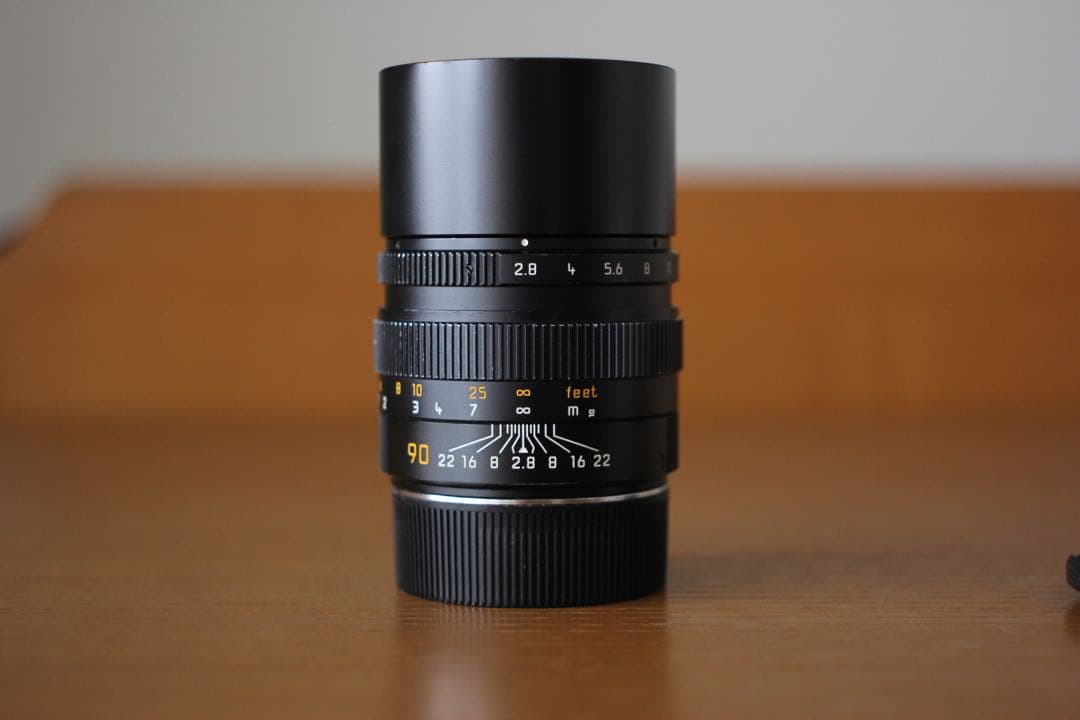 【美品】Leica Elmarit-M 90mm f2.8 組み込みフード