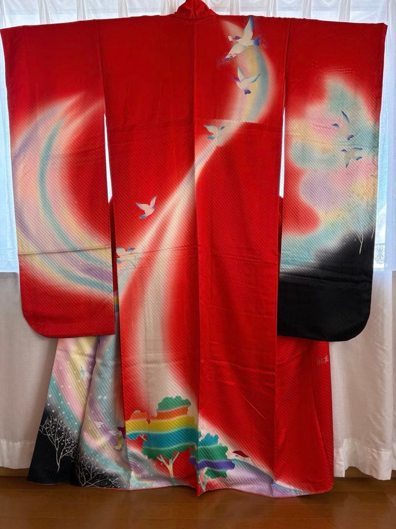 永田萌　振袖　袋帯　セット　正絹