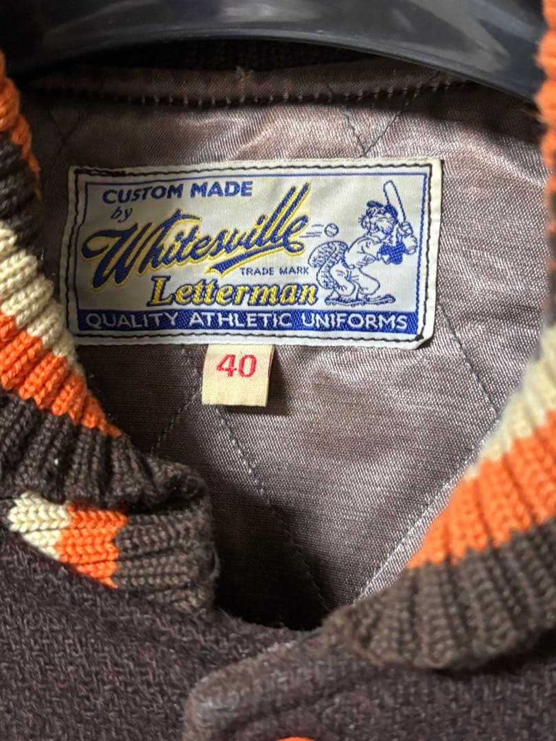 ホワイツビル サーフ パイプライン スタジャン フルデコ 袖革 レア 40