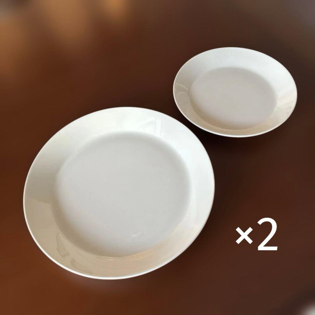 【新品・未使用】イッタラ　ティーマプレート4枚セット 23cm 17cm