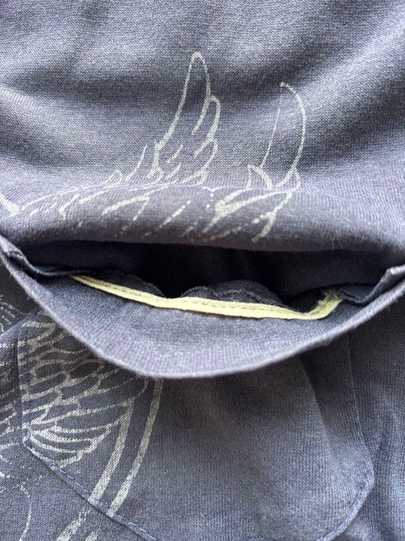 70s ハーレー ポケットTシャツ ビンテージ ナス紺 my freedom