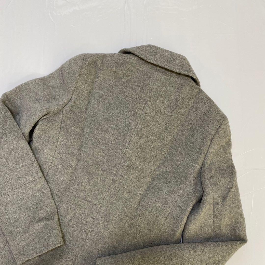 新品 theory セオリー　シンプル　美品　ショートコート　灰色　グレー