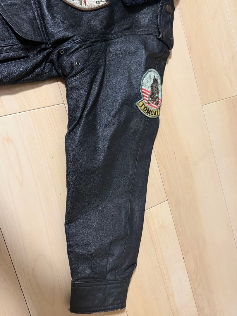 G-1フライトジャケット vintage top gun レザ －A-2L