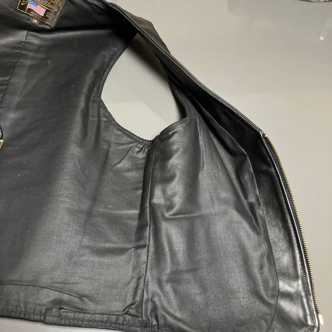 vansonレザーベスト