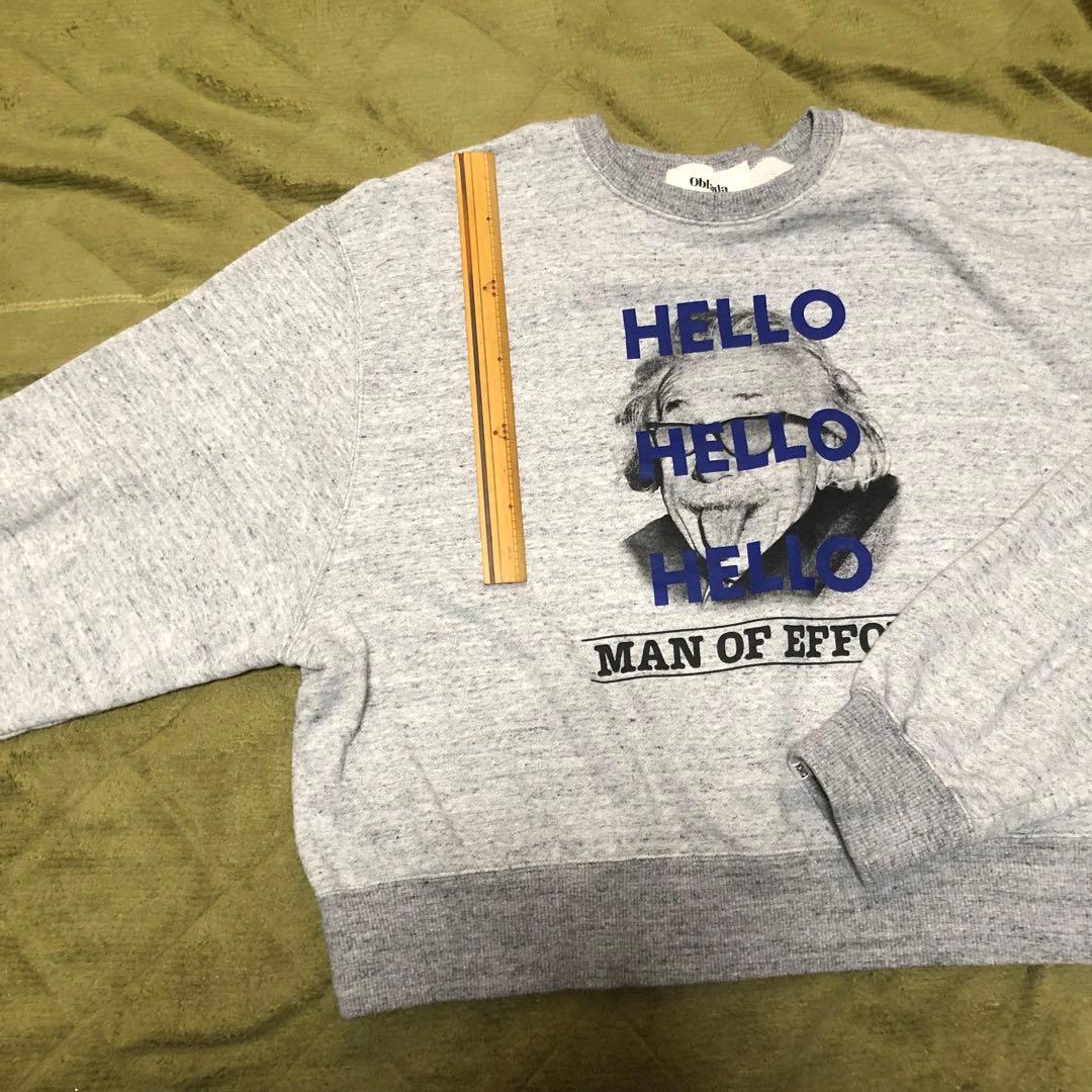 Oblada アインシュタイン プリント スウェット