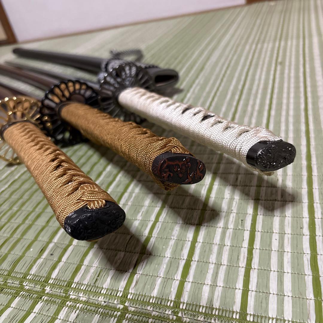 模造刀　模擬刀　小柄　武士　侍　伝統工芸　剣　ソード　太刀　　鍔　3本セット