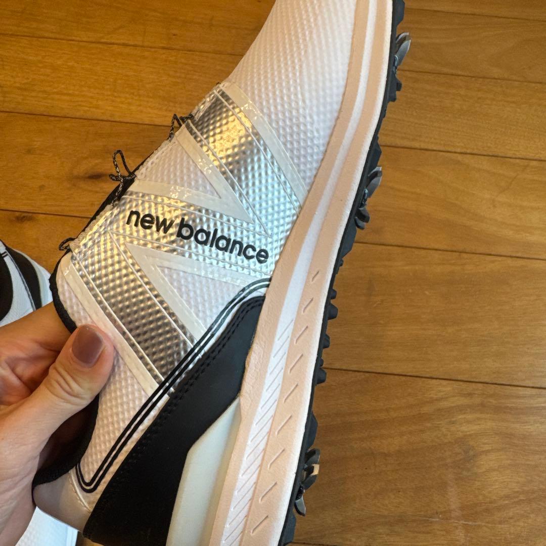 【新品未使用】メンズ　New Balance ゴルフシューズ　白　27.5cm