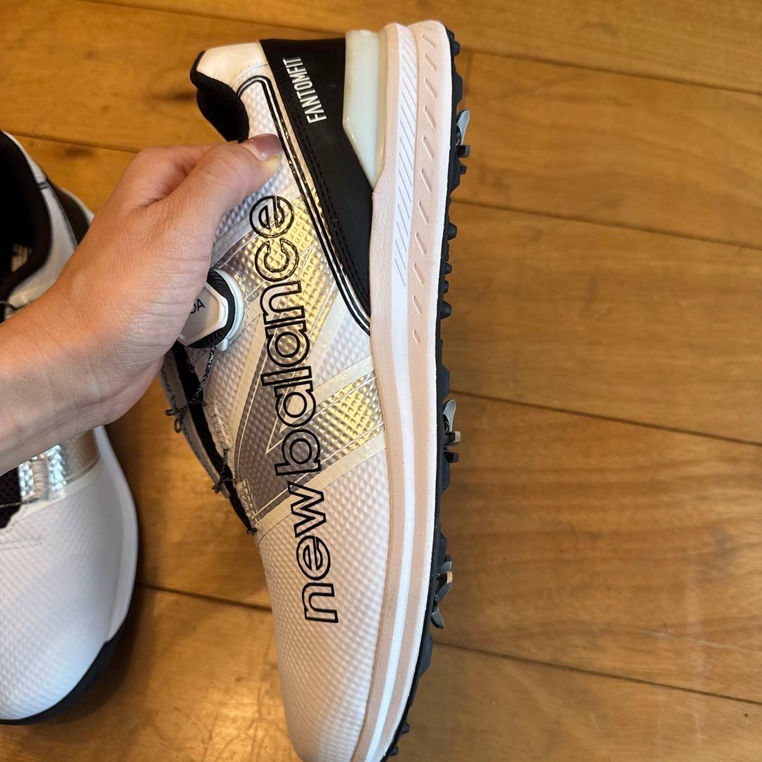 【新品未使用】メンズ　New Balance ゴルフシューズ　白　27.5cm