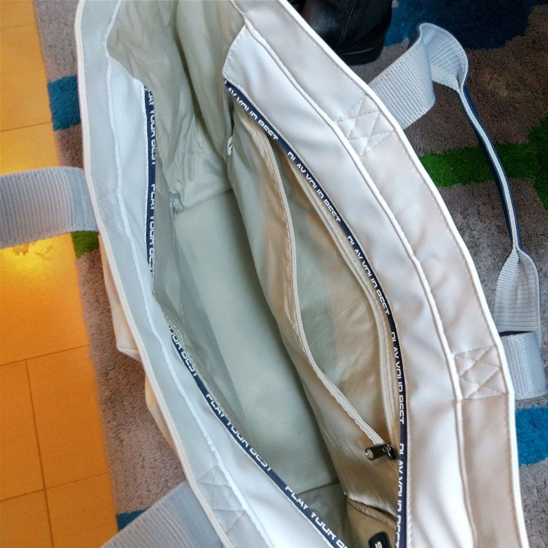 未使用自宅保管 極美品PING 2023 トートバッグ ホワイト/ネイビー