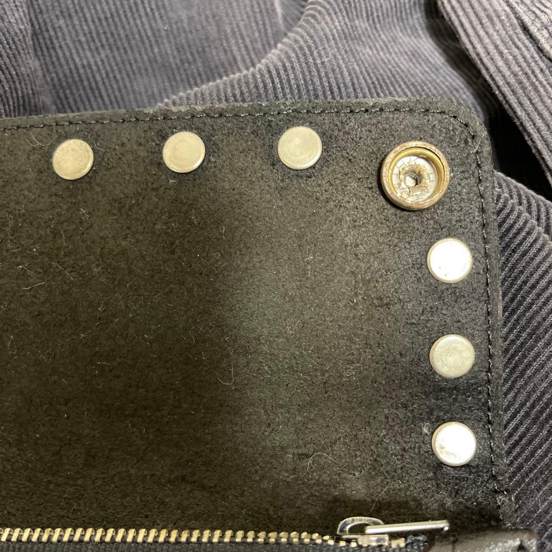 HARLEY-DAVIDSON スタッズ付きブラックレザー財布 80s