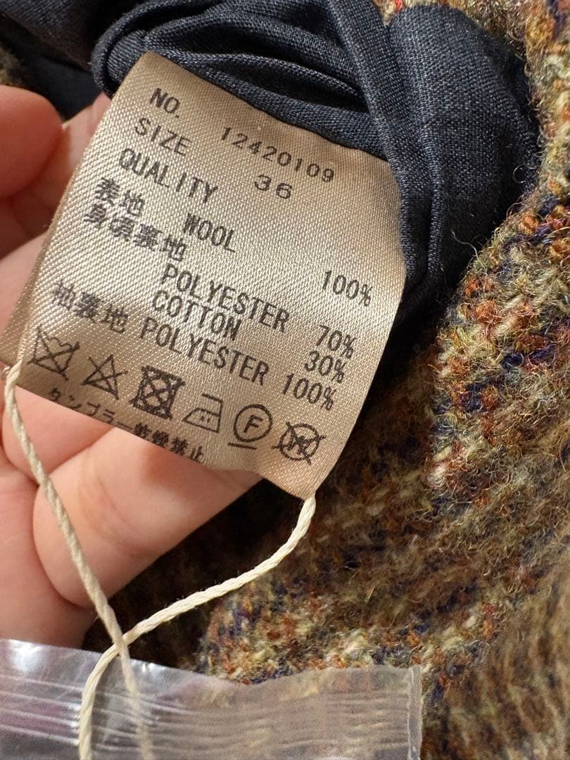 ジャケット・アウター todayful wool100% check jacket